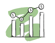 Compound Interest Icon 2 Grün