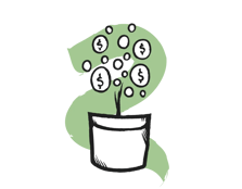 Grow your Money Icon 1 Grün